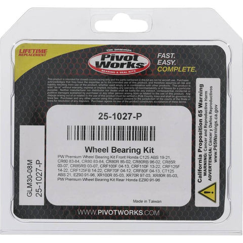 Pivot Works Premium Wheel Bearing - 25-1027-P