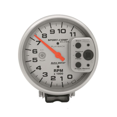 Autometer Ultra-Lite 5in Pedestal Playback Tachometer 0-11000 RPM - 3965