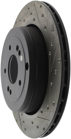 StopTech 10 Hyundai Genesis Coupe w/ Factory Brembo Slotted & Drilled Left Rear Rotor - 127.51035L