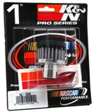 K&N Steel Base Crankcase Vent Filter/Breather 1in Vent OD x 2in OD x 1.5in Height - 62-1040