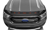 AVS 19-22 Ford Ranger Low Profile Aeroskin Lightshield Pro - Black - 953166