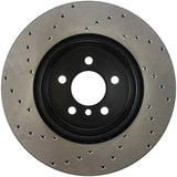 StopTech 11-13 BMW 550i Rear Left Drilled Sport Brake Rotor - 128.34133L