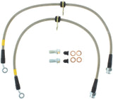 StopTech 02-05 Honda Civic Stainless Steel Front Brake Line Kit - 950.40009