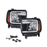 Form Lighting 2014 GMC Sierra LED Reflector Headlights (Pair) - FL0011