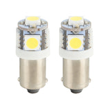 Oracle BA9S 5 LED 3 Chip Bayonet Bulbs (Pair) - White - 4904-001