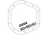 afe Front Differential Cover (Raw; Street Series); Ford Diesel Trucks 94.5-14 V8-7.3/6.0/6.4/6.7L - 46-70080