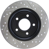 StopTech 04-10 Mazda3 Slotted & Drilled Right Rear Rotor - 127.45067R