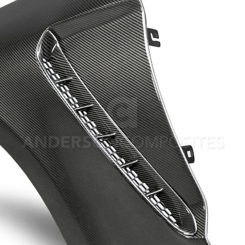Anderson Composites 2018 Ford Mustang GT350 Style Carbon Fiber Fenders (Pair) - AC-FF18FDMU-GR