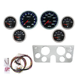 Autometer 67-72 GM Truck Billet Dash Panel - Tach/MPH Speedo/Oil Press/Water Temp/Volt - Cobalt - 7045-CB