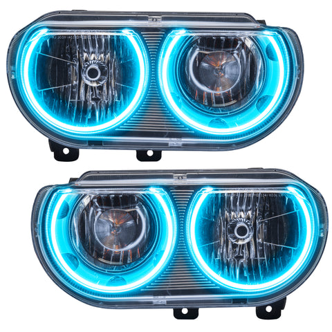 Oracle 08-14 Dodge Challenger SMD HL (Non-HID) - ColorSHIFT w/ Simple Controller - 7720-504