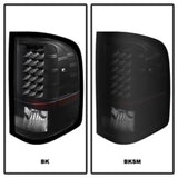 xTune Chevy Silverado 07-13 LED Tail Lights Black Smoke ALT-JH-CS07-LED-BKSM - 5077493