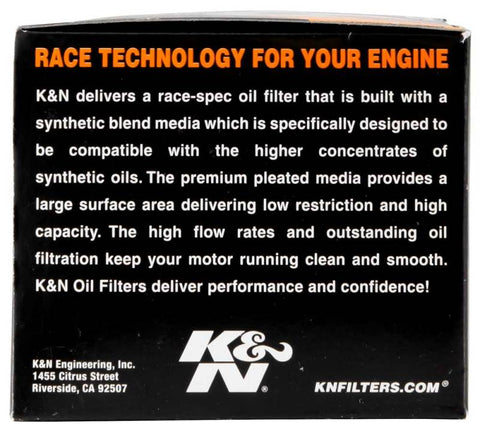 K&N Oil Filter for 2005-2014 BMW K1200 GT/R/RS/S/ K1300 GT/R/S/ R1200 GS/R/RT S1000RR - KN-160