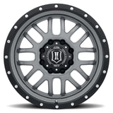 ICON Alpha 20x9 8x170 0mm Offset 5in BS 125.2mm Bore Gun Metal Wheel - 1220908150GM