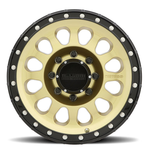 Method MR315 17x8.5 +25mm Offset 8x6.5 130.81mm CB Gold/Black Street Loc Wheel - MR31578580125