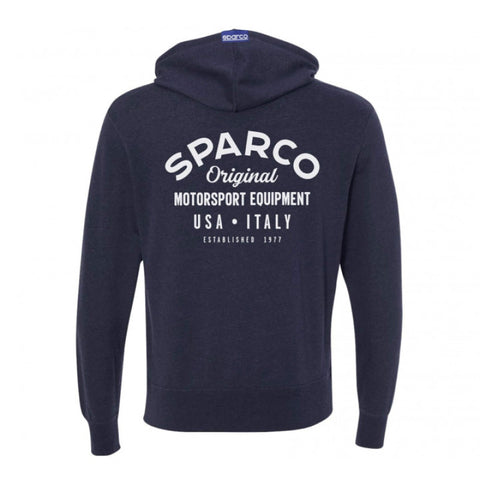 Sparco Sweatshirt ZIP Garage NVY - Medium - SP04800BM2M