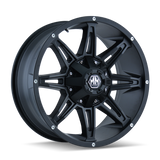 Mayhem 8090 Rampage 20x10 / 8x180 BP / -25mm Offset / 124.1mm Hub Matte Black Wheel - 8090-2178MB