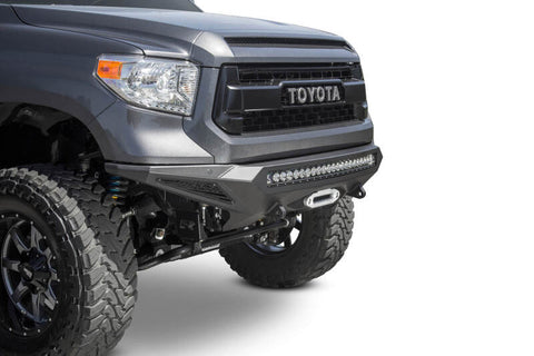 Addictive Desert Designs 2014+ Toyota Tundra Stealth Fighter Front Bumper w/Winch Mount & Sensors - F741422860103