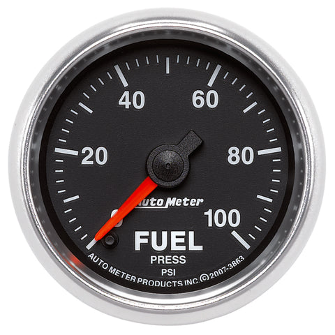 Autometer GS 0-100 PSI Full Sweep Electronic Fuel Pressure Gauge - 3863