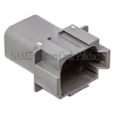NAMZ Deutsch DT Series 8-Wire Receptacle & Wedgelock - Gray (HD 72128-94GY) - DR-8G