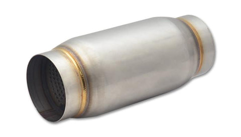 Vibrant SS Race Muffler 3in inlet/outlet x 9in long 3.75in Muffler Body OD - 1769