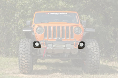 Rugged Ridge Jeep 19-22 Wrangler JL/20-22 Gladiator Venator Front Bumper Stubby Ends - Black - 11549.64