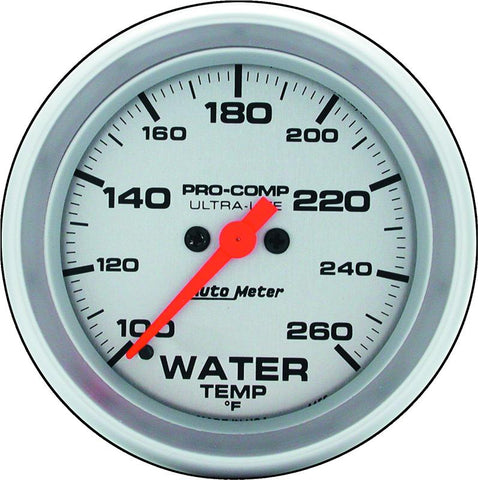 Autometer Ultra-Lite 2-5/8in 100-260F Water Temp Gauge - Digital Stepper Motor - 4455