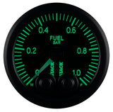 Autometer Stack 52mm 0-1 Bar M10 Male Pro-Control Fuel Pressure Gauge - Black - ST3503
