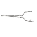 MagnaFlow Cat Back, SS, 2.5in, Competition, Dual Split Polished 4.5in Tips 2015 Ford Mustang V6 3.7L - 19099