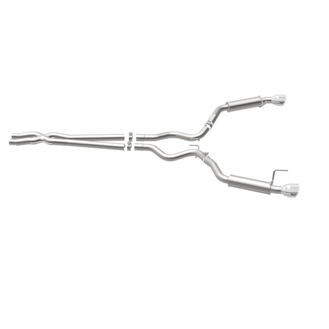 MagnaFlow Cat Back, SS, 2.5in, Competition, Dual Split Polished 4.5in Tips 2015 Ford Mustang V6 3.7L - 19099