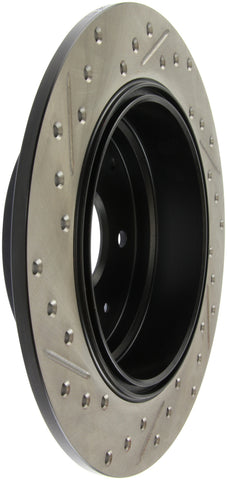 StopTech 04-08 Acura TL / 03-09 Honda Element Slotted & Drilled Left Rear Rotor - 127.40061L