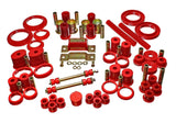 Energy Suspension 85-93 Ford Mustang Red Hyper-flex Master Bushing Set w/ V-8 - 4.18110R