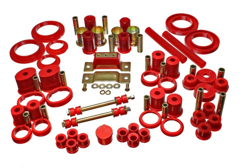 Energy Suspension 85-93 Ford Mustang Red Hyper-flex Master Bushing Set w/ V-8 - 4.18110R