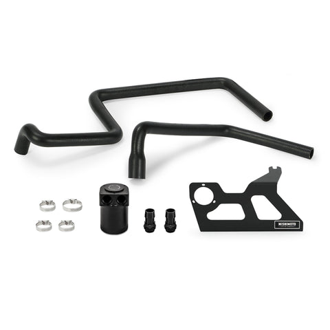 Mishimoto 07-11 Jeep Wrangler JK Baffled Oil Catch Can - Black - MMBCC-WR6-07PBE2