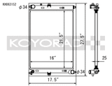 Koyo 2016 Mazda MX-5 Miata 2.0L I4 (MT) Aluminum Radiator - KH063152