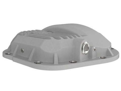 afe Front Differential Cover (Raw; Street Series); Ford Diesel Trucks 94.5-14 V8-7.3/6.0/6.4/6.7L - 46-70080