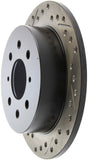 StopTech 90-96 Acura Integra / 97-01 Integra (Exc. Type R) Slotted & Drilled Right Rear Rotor - 127.40017R
