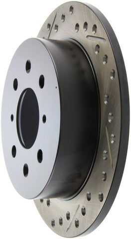 StopTech 90-96 Acura Integra / 97-01 Integra (Exc. Type R) Slotted & Drilled Right Rear Rotor - 127.40017R