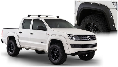 Bushwacker 11-18 Volkswagen Amarok Pocket Style Flares 2pc - Black - 171001-02