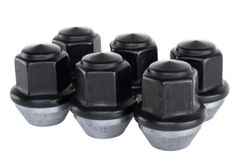 Ford Racing M12 x 1.5 Black Lug Nut - Set of 6 - M-1012-BR