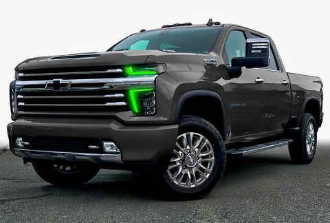 Oracle 20-21 Chevy Silv HD 2500/3500 RGB+W Headlight DRL Kit - w/ BC1 Controller - 1452-335