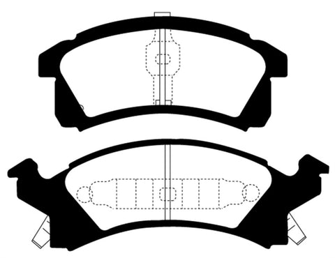 EBC 91-95 Buick Skylark 2.3 Greenstuff Front Brake Pads - DP21174