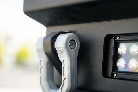 DV8 Offroad Elite Series D-Ring Shackles - Pair (Gray) - UNSK-01GR