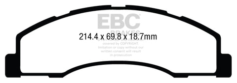 EBC 08+ Ford Econoline E150 4.6 Greenstuff Front Brake Pads - DP63004