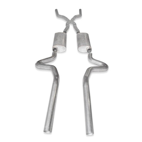 Stainless Works Chevy Chevelle LS1 Hot Rod 1968-72 Exhaust 3in Stainless Turbo Mufflers - CV6872LSD