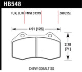 Hawk 15-19 Alfa Romeo 4C 1.7L Base OE Incl.Pad Wear Sensor Front ER-1 Brake Pads - HB548D.510