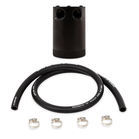 Mishimoto Compact Baffled Oil Catch Can - 2-Port - MMBCC-CBTWO-BK