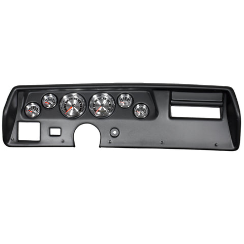 Autometer American Muscle Gauge Kit 6 Pc Chevelle SS/Monte 70-72 Tach/Mph/Fuel/Oilp/Wtmp/Volt - 7025