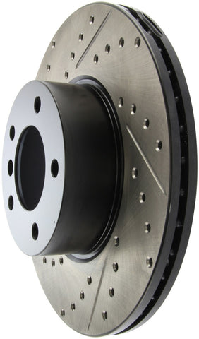 StopTech 9/07-09 BMW 328 Slotted & Drilled Right Front Rotor - 127.34108R