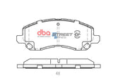 DBA 11-14 Chrysler 200 Front Street Series Brake Pads - DB1441SSEV