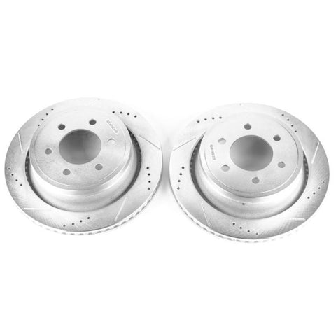 Power Stop 12-18 Ford F-150 Rear Evolution Drilled & Slotted Rotors - Pair - AR85148XPR
